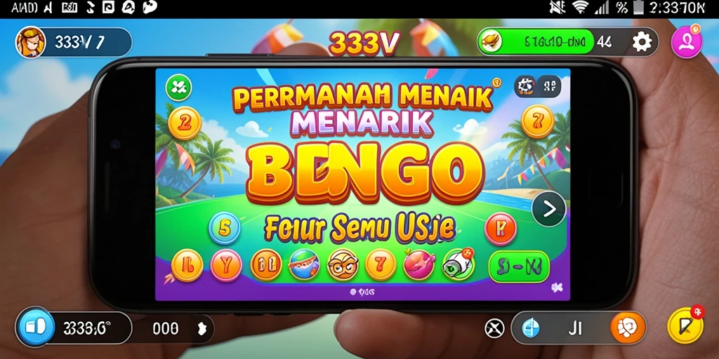 Tampilan permainan Bingo yang seru dan interaktif dalam 333V.