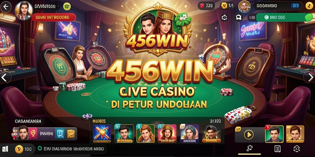 Tampilan gameplay menarik di 456WIN dengan dealer langsung.