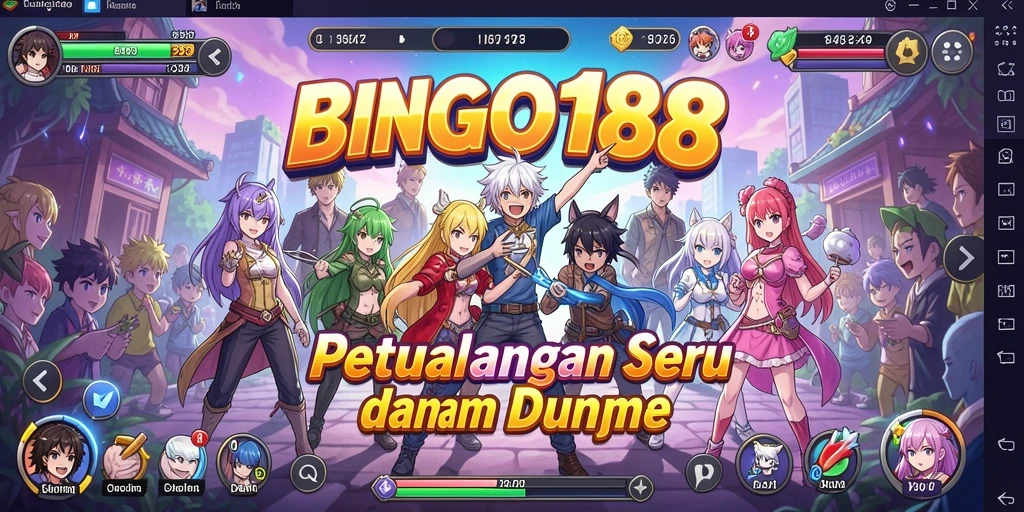 Tampilan gameplay BINGO188 yang seru dan penuh warna.