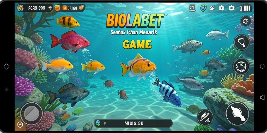 Tampilan seru gameplay Tembak Ikan di BIOLABET.