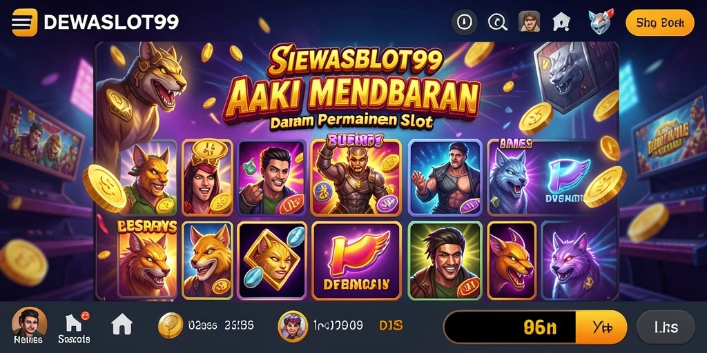 Screenshot gameplay DEWASLOT99 menampilkan aksi slot yang mendebarkan.