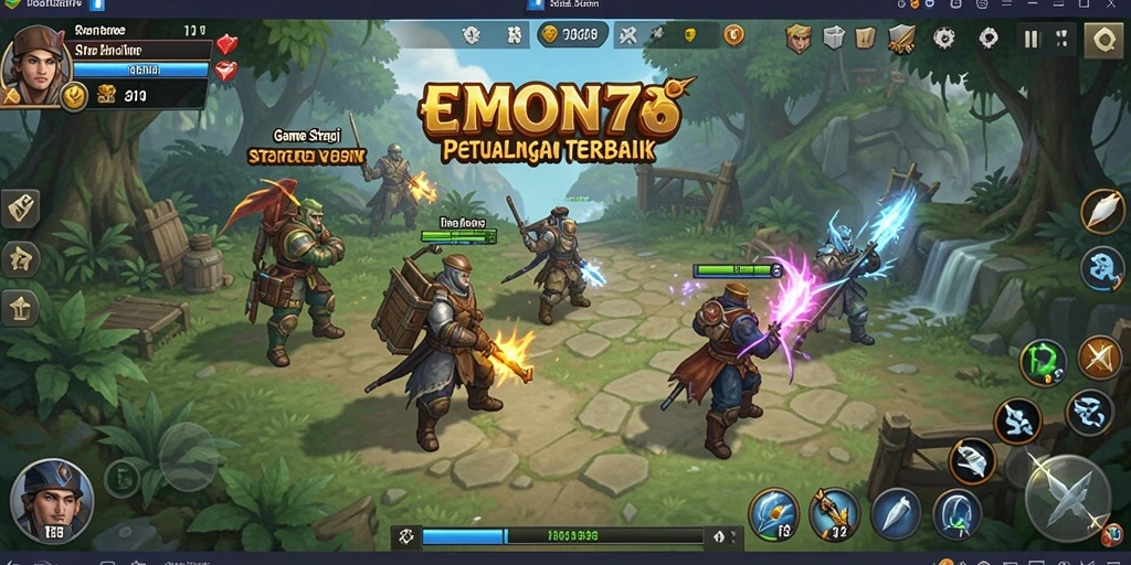 Tangkapan layar EMON77 menampilkan pertempuran strategi yang seru dan mendebarkan.