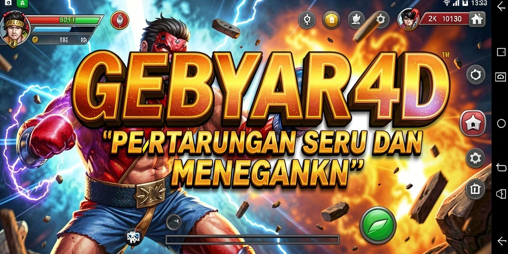 Gameplay GEBYAR4D yang menegangkan dan penuh aksi.