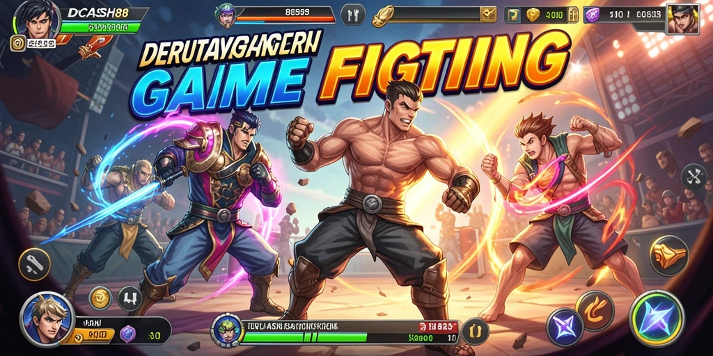 Screenshot gameplay IDCASH88 menampilkan aksi pertarungan yang mendebarkan.