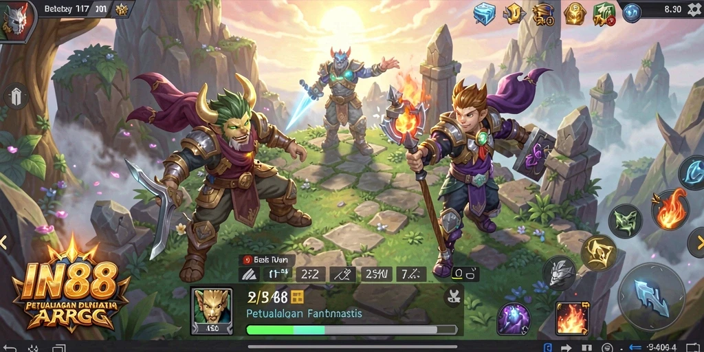 Gameplay seru dengan aksi dan pertarungan yang mendebarkan di IN88.