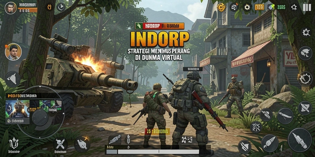 Screenshot INDORP menampilkan pertempuran strategi yang intens dan mendebarkan.