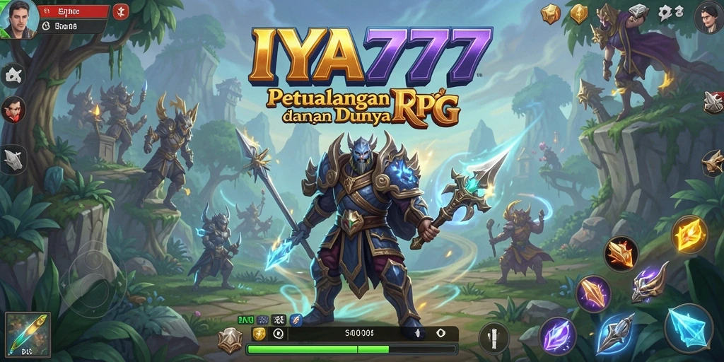 Tampilan mendebarkan dari karakter dalam permainan RPG IYA777.
