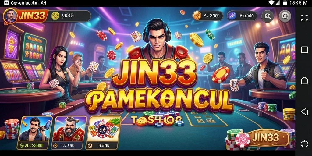 Tampilan gameplay menarik dari JIN33 dengan berbagai pilihan permainan Kasino.