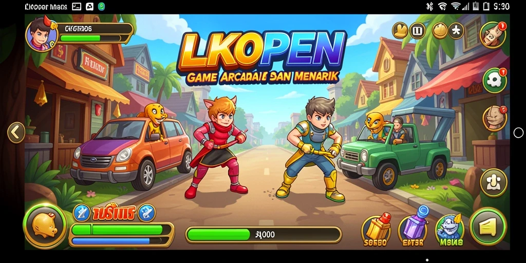 Tampilan gameplay seru dengan grafis atraktif dalam LKOPEN.