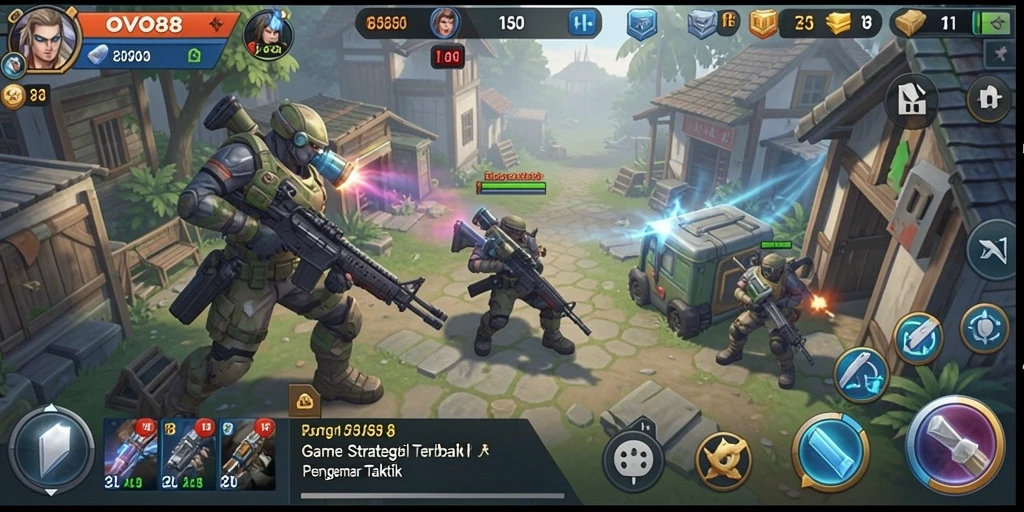 Tangkapan layar gameplay OVO88 yang menampilkan momen strategi intens.