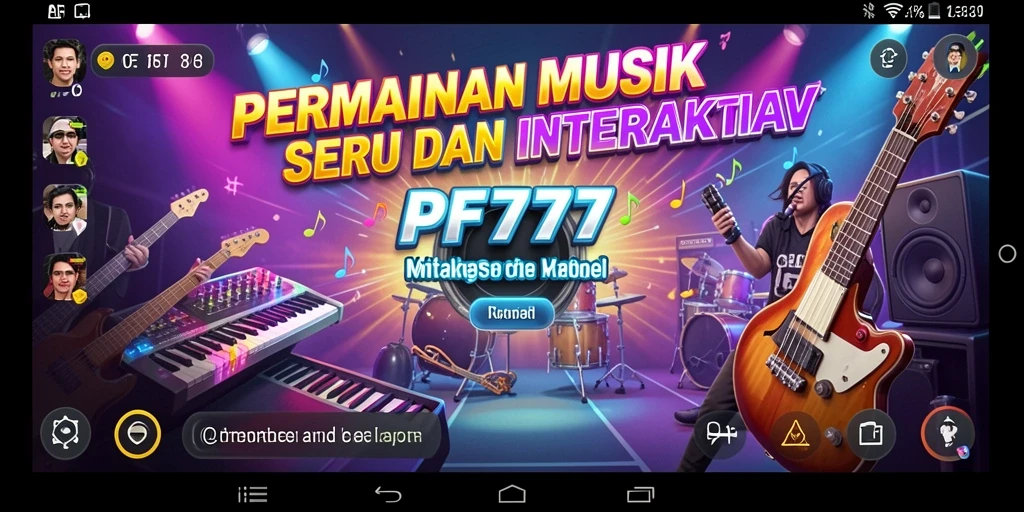 Tangkapan layar gameplay PF777 menampilkan pemain menikmati pengalaman musik yang seru.