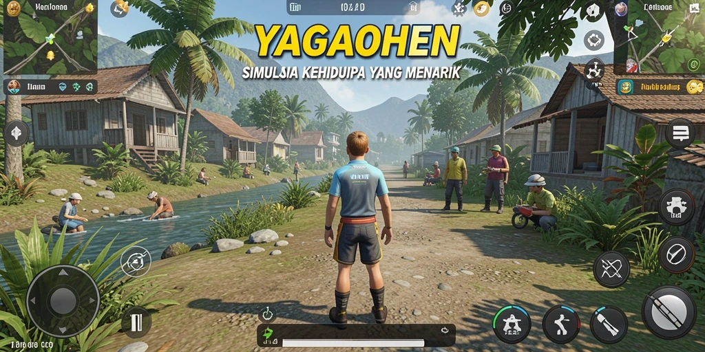 Screenshot utama YAGAOHEN yang menunjukkan gameplay simulation yang menarik.